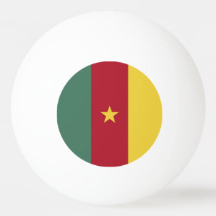 Balle De Ping Pong drapeau du Cameroun
