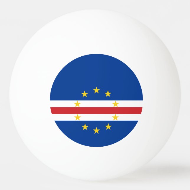 Balle De Ping Pong Drapeau du Cap-Vert (Devant)