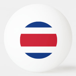 Balle De Ping Pong Drapeau du Costa Rica