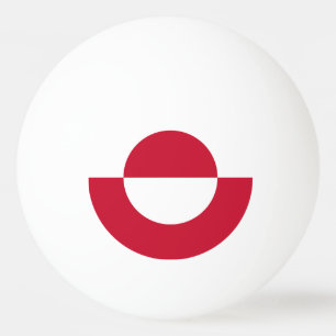 Balle De Ping Pong Drapeau du Groenland