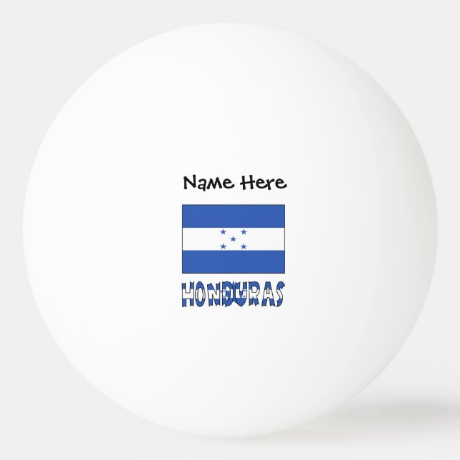 Balle De Ping Pong Drapeau du Honduras et du Honduras Personnalisé (Devant)