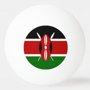 Balle De Ping Pong Drapeau du Kenya