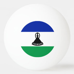 Balle De Ping Pong Drapeau du Lesotho