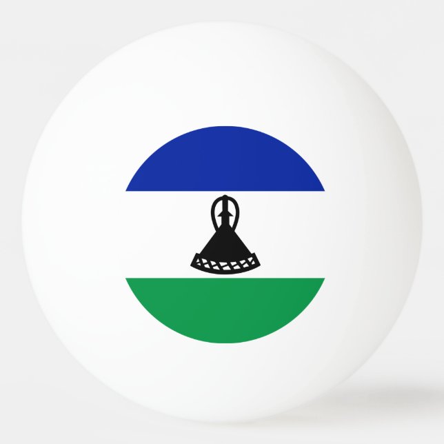 Balle De Ping Pong Drapeau du Lesotho (Devant)