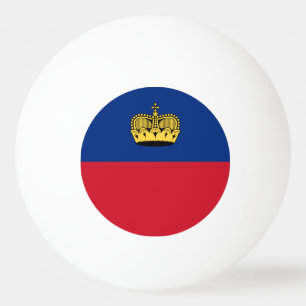 Balle De Ping Pong Drapeau du Liechtenstein