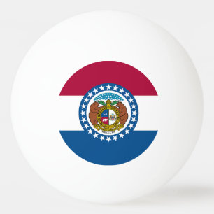 Balle De Ping Pong Drapeau du Missouri