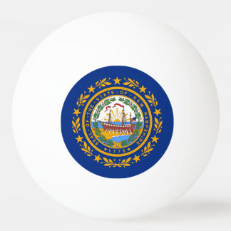 Balle De Ping Pong Drapeau du New Hampshire