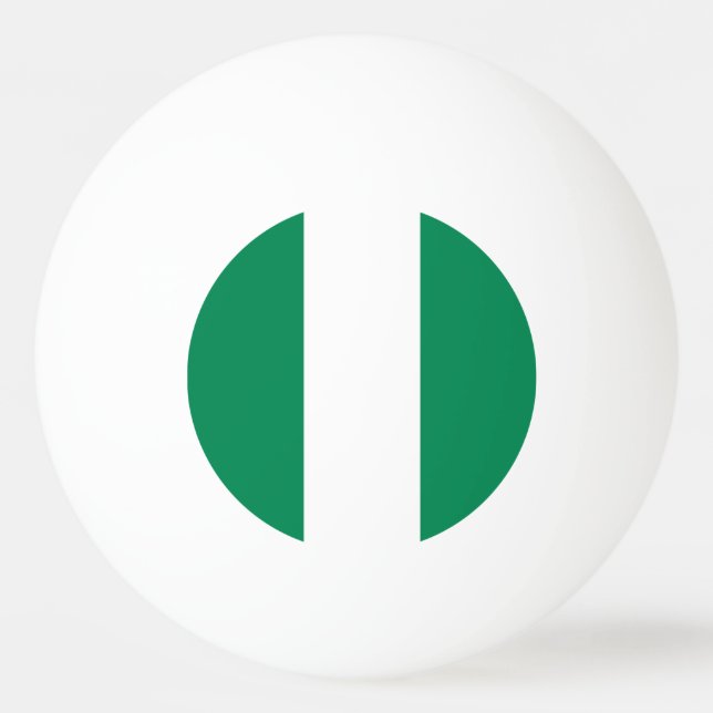 Balle De Ping Pong Drapeau du Nigéria (Devant)