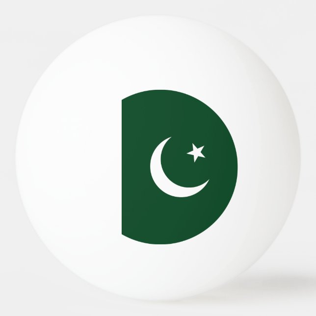 Balle De Ping Pong Drapeau du Pakistan (Devant)
