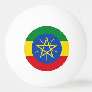 Balle De Ping Pong Drapeau Éthiopie