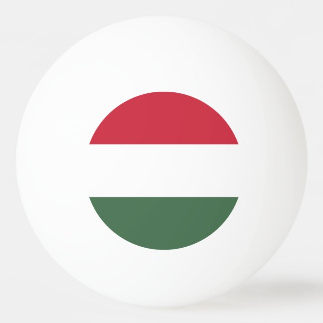 Balle De Ping Pong Drapeau Hongrie (Devant)