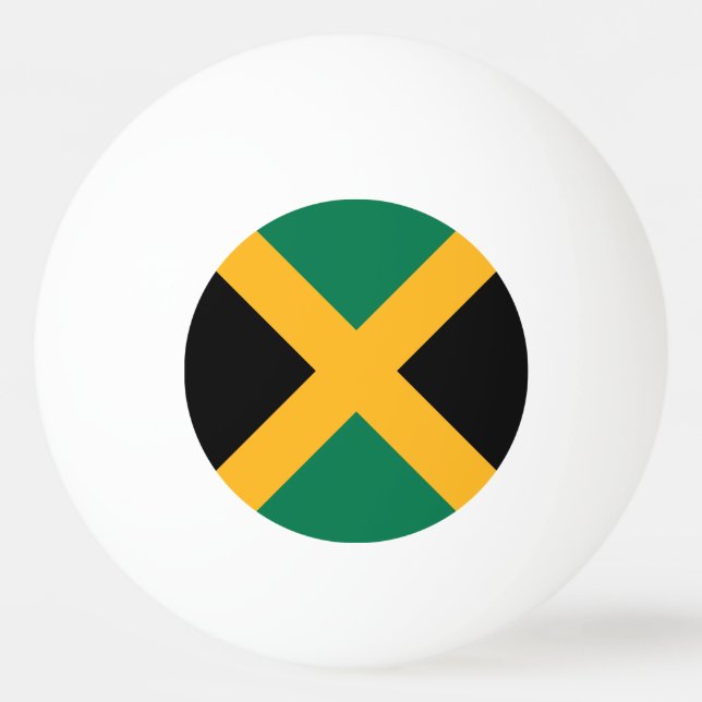 Balle De Ping Pong Drapeau Jamaïque (Devant)