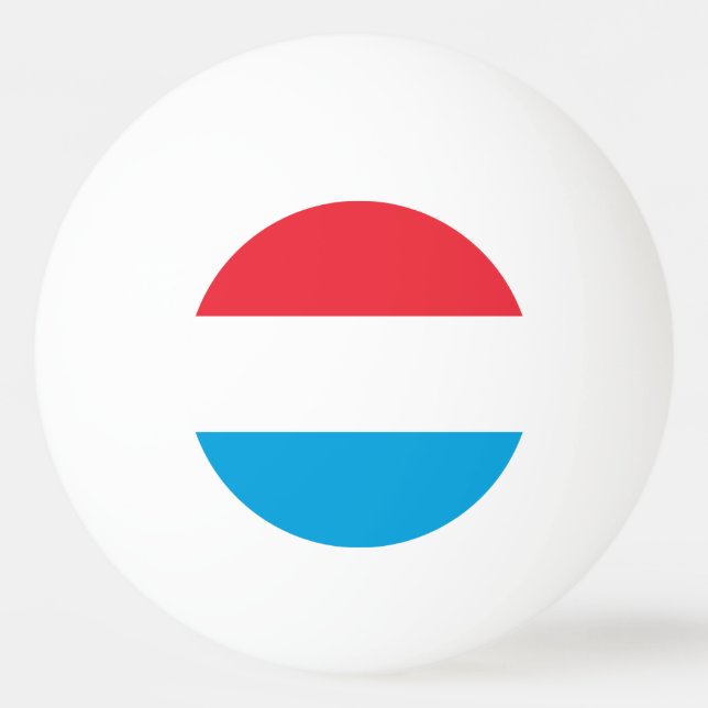 Balle De Ping Pong Drapeau Luxembourg (Devant)