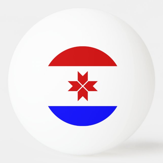 Balle De Ping Pong Drapeau Mordovia (Devant)