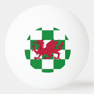 Balle De Ping Pong Drapeau mystique rouge du dragon celtique du Pays 