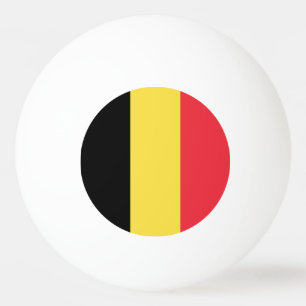 Balle De Ping Pong Drapeau patriotique belge