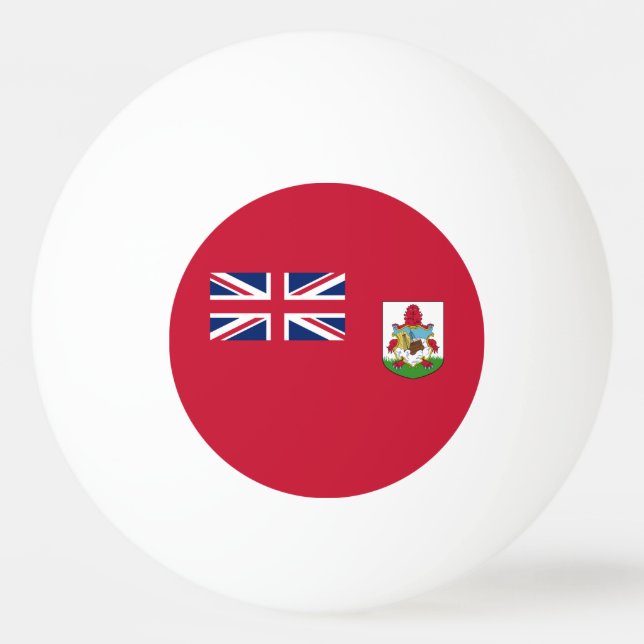 Balle De Ping Pong Drapeau patriotique des Bermudes (Dos)