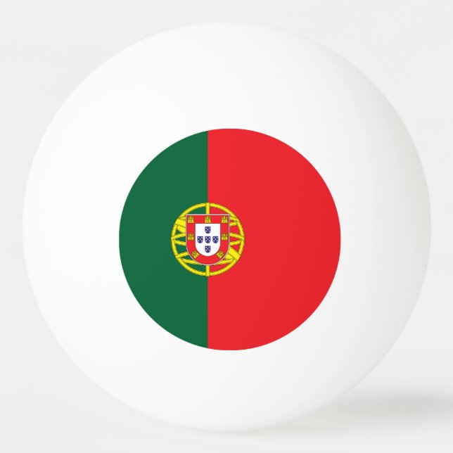 Balle De Ping Pong Drapeau Portugal (Devant)