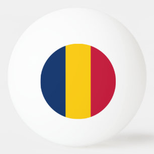 Balle De Ping Pong Drapeau Tchad