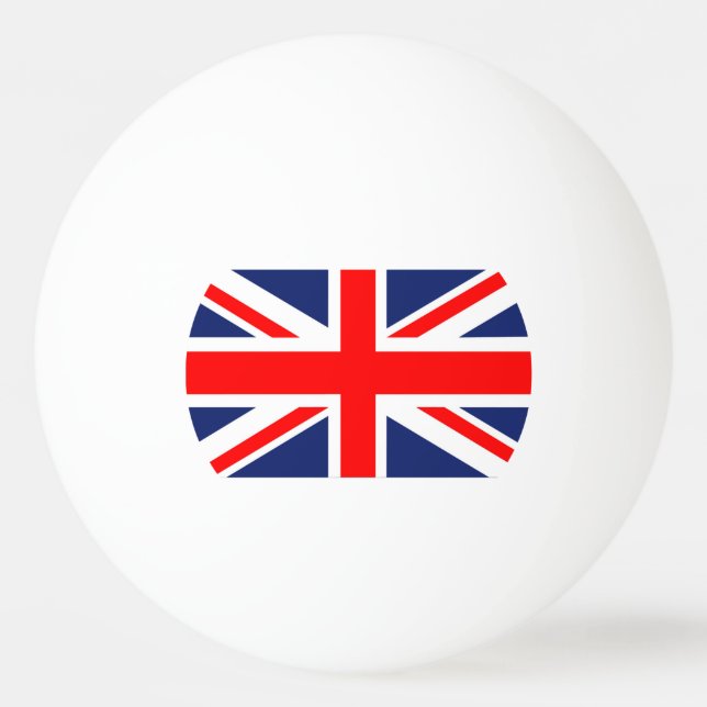 Balle De Ping Pong Drapeau Union Jack britannique (Dos)
