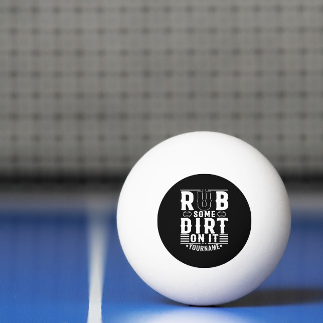 Balle De Ping Pong Drôle Baseball Frappe Un Peu D'Ironie Sur Elle (Filet)