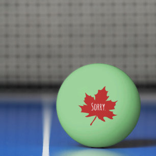 Balle De Ping Pong Drôle Canadien