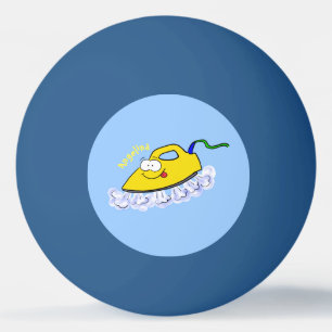 Balle De Ping Pong Drôle dessin animé linge de fer