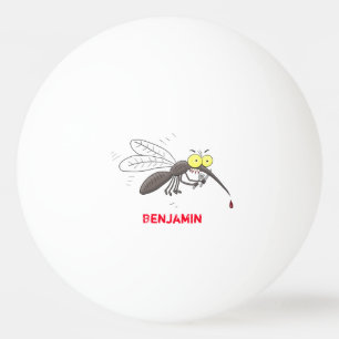 Balle De Ping Pong Drôle dessin d'insecte moustique