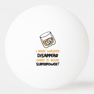 Balle De Ping Pong Drôle je fais disparaître Whiskey