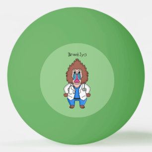 Balle De Ping Pong Drôle manuel dessin d'un médecin
