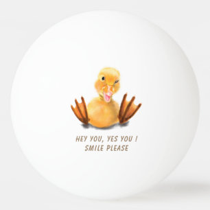 Balle De Ping Pong Drôle Ping Pong Ball avec Joyeux Canard Jaune sour