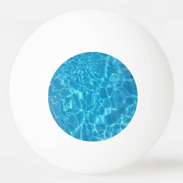 Balle De Ping Pong Eau de piscine bleu ciel limpide (Devant)