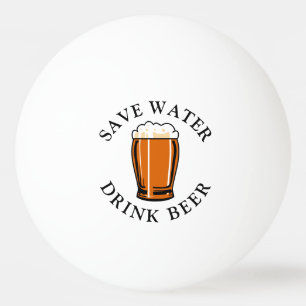 Balle De Ping Pong Économisez de la bière à boire