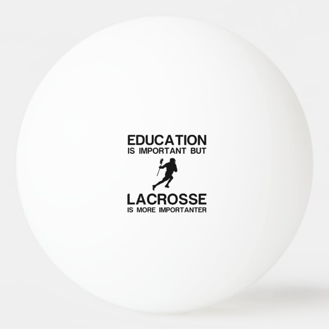 BALLE DE PING PONG ÉDUCATION IMPORTANTE LACROSSE IMPORTANTE (Devant)