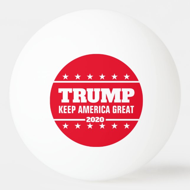 Balle De Ping Pong Élection de Donald Trump en 2020 Gardez l'Amérique (Devant)