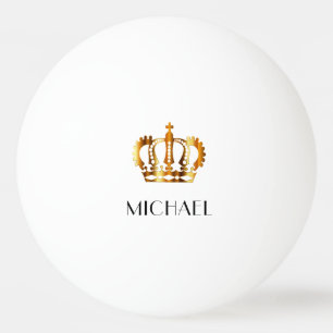 Balle De Ping Pong Élégant nom Royal Gold Crown