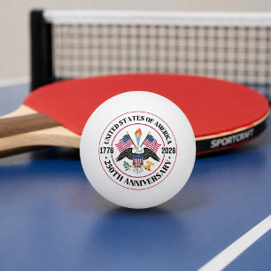 Balle De Ping Pong Emblème de l'aigle patriotique pour le 250e annive