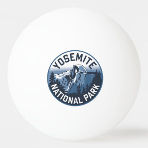 Balle De Ping Pong Emblème rond Yosemite demi-dôme