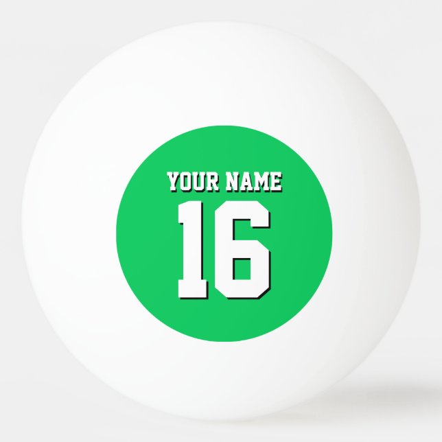 Balle De Ping Pong Emerald Green Sports Jersey Team Jersey (Devant)