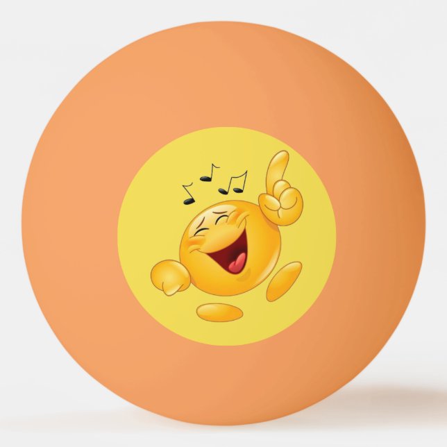 Balle De Ping Pong emoji riant (Dos)
