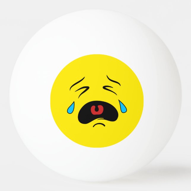 Balle De Ping Pong Emoji Tad Face (Devant)