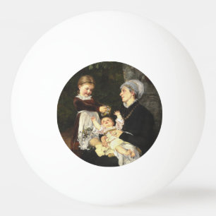 Balle De Ping Pong En Ammes Besøg - Bertha Wegmann Art graphique