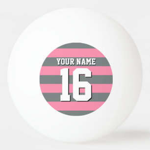 Balle De Ping Pong Équipe de Flamant rose de charbon rose Jersey Prep