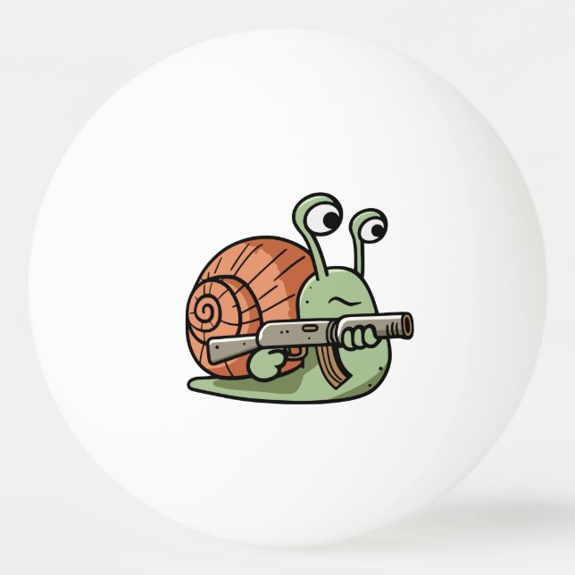 Balle De Ping Pong Escargot armé (Devant)