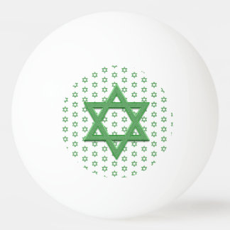 Balle De Ping Pong Étoile verte de David sans marin