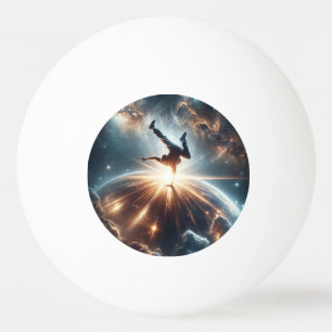 Balle De Ping Pong Explosion de rupture galactique dans l'espace prof