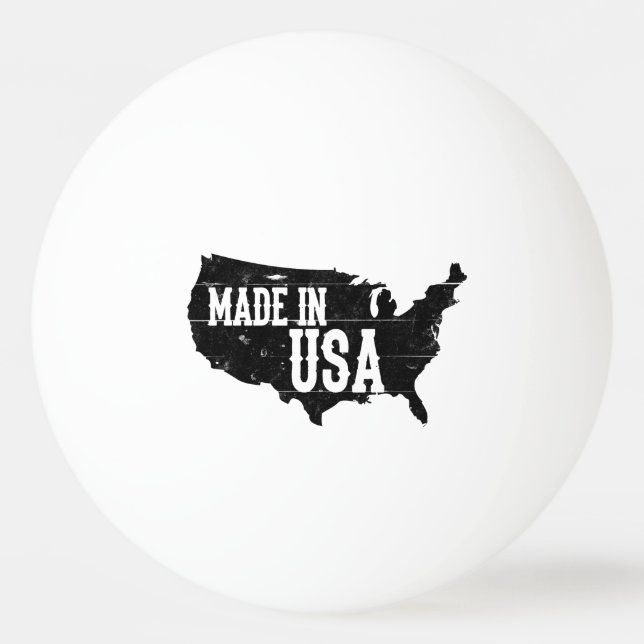 Balle De Ping Pong Fabriquée aux États-Unis (Devant)