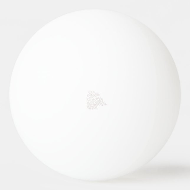 Balle De Ping Pong Faire-Part de Mariage d'Été avec Verdure (Devant)