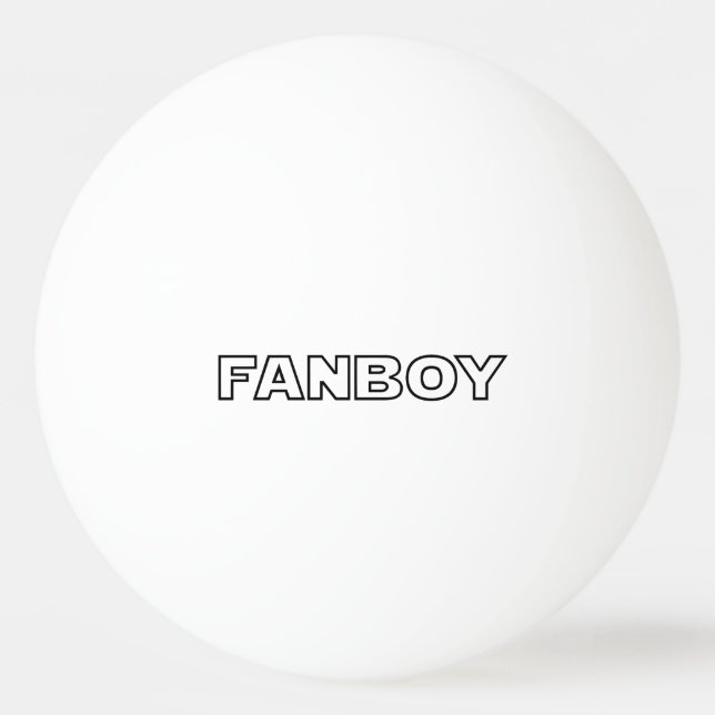 BALLE DE PING PONG FANBOY (Devant)