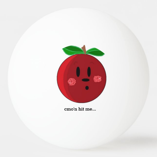 Balle De Ping Pong Fantaisie Apple face avec dire (Devant)
